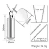 الفولاذ المقاوم للصدأ اسطوانة خردة رماد urn مجوهرات قلادة رماد قلادة تذكار مع ملء كيت حقيبة المخملية