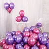 Balões metálicos de látex, 10 peças, 12 polegadas, prata, ouro, metal perolado, cores douradas, globos, casamento, aniversário, suprimentos para festa, balão218j