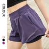 Hotty hot yoga shorts 4 inseam solto ajuste correndo esportes lu curto de secagem rápida tecido shorts de fitness respirável roupas de ginástica calças femininas 022