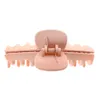 Solid Big Hair Claw Elegant Frosted Acrylic Haar Crab Clip Haarspeld Barrette Hoofddeksels Dames Meisjes Bad Make-up Haaraccessoires