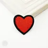Kalp (Boyut: 4.0x4.2 cm) Bez Rozetleri Mend Süslemeleri Yama Kot Çanta Şapka Giyim Giyim Dikiş Dekorasyon Aplike Rozeti Yamalar