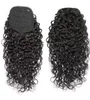 Heet Braziliaans Menselijk Haar Strakke Natuurlijke Paardenstaart Deep Curly One Stuk Clip in Human Hair Extensions Trekkoord Paardenstaart voor Black Women 160G