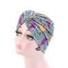 民族風の渦巻き毛の帽子ビーニー15色の女性帽子のアフリカのファッション帽子イスラム教徒のヘッドバンド卸売