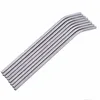 215*6mm straight and bent straw 304 stainless steel silver straw child old years drinking water tool party wedding bar drink accessory