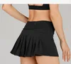 tennis skirt running pleated sports student fitness lu yoga skirt gym cllothes women quickdrying doublelayer antiexposure golf 9373529