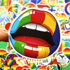 100 pezzi Colore arcobaleno VSCO Adesivi Pacchi Auto Bike Bike Adesivo per laptop Skateboard Bottiglia Bumper Acqua Decal2816608