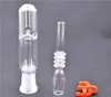 Kit coletor de vidro com pontas de quartzo Dab Straw Oil Rigs mini reciclador de água Cachimbo bongo acessórios para fumar Dab rig