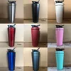 550ml 750ml Sport Protein Shaker Bottle Rostfritt Stål Dubbelvägg Gym Vakuum Isolerad Metall Fitness Vattenflaska