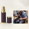 Cuir exquis 5 ml Mini bouteilles de pulvérisation d'atomiseur de parfum rechargeables portables bouteilles vides contenants cosmétiques bouteilles en verre Inne7057793