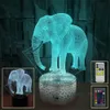 lâmpada de noite de elefante