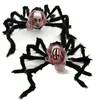 Halloween Decoração preto grande aranha skull Cabeça Props para Indoor partido Home Outdoor Supplies Decor JK2009XB