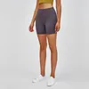 101 Hoge Taille Fitness Workout Shorts Dames Naakt Feel Stof Effen Squatproof Yoga Training Sport Shorts Solid Color Leggings