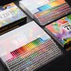 Brutfuner 160 Colors Professional Oil Color Pencils Set Lapis De Cor Artist Painting Sketching Color Pencil School Art Supplies