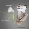 イヤーループの3D動物プリントマルチユース首のチューブスカーフ耳のループサイクリングハイキングのハイキングの風のフェイスマスクスキーハロウィーン衣装バンダナ