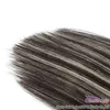 Thick End 70g 100g 120g Set Panio Color Blonde Ombre Extensions Clip Ins Straight Brazilian Remy Human Hair Highlight 1B/613 Clips In On Weave