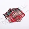 Christmas Face Mask 5 Styles Plaid Christmas Mask Fashion Antidust Breatble Washable Xmas Mask Cyz2806 100PCS7677438