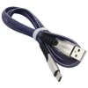 Cabos de telefone de liga de zinco Nylon trançado 1m Carregamento rápido Micro USB Tipo C Cabos de carregador para MG HTC Samsung Huawei2763