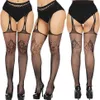 Kvinnor Sexiga Underkläder Strumpor Lace Fishnet Tights Suspender PantyHose Lår Hög Strumpor Svart Garter Elastiska Strumpor