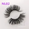 Vmae New Style Siberia Mink Hair Fur Makeup Sexy 25mm Soft Thick Natural Long Fluffy Crisscross Full Strip 5D Mink Eyelash Extension