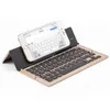 Portable Aluminum Folding Blueteeth Keyboard Foldable Compatible most of tablets and smart phones Natural and Small2609