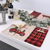 buffalo plaid placemats