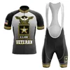 New 2024 US Army Cycling team CCC jersey 19D pad Bike shorts set quick dry Ropa Ciclismo Mens pro BICYCLING Maillot Culotte wear