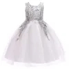 Prom Dress In Stock Birthday banchetti Prima Vestido De Comunion alta qualità applicazioni di pizzo per Childern abiti da sposa