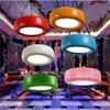 Nordic кафе индустриального стиля привело люстру американских ретро личности бар кулон фары ностальгических цветные шины подвесных светильников