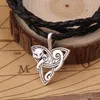 dropshiping Viking Jewelry Triquetra Fenrir Animal Teen Wolf Necklace Irish Celtics Knot Pendant Amulet Necklace1238b