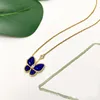 Les bijoux de haute qualité de la mode de haute qualité diamants Lapis Lazuli entre deux papillons 18K Colliers Bracelets Boucles d'oreilles Ring5503837