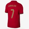 2021 Ronaldo 축구 유니폼 Joao Felix Neves Bernardo Cancelo Ruben 멀리 화이트 20 21 국가 대표팀 성인 + 키트 키트 축구 셔츠