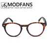 Män runt Presbyopic Glass Women Reading Glasses Leopard Retro Frame Gelgassar Spring Hing Readers Glasses Diopter 1 2 3 41570658