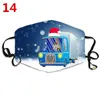 Máscaras Adulto de Natal de Santa Moose floco de neve Designer Cara da forma Máscaras lavável reutilizável Xmas Motif Máscara Designer Rosto