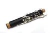 Chegada Nova clarinete Bb Tune Ebony Madeira / Bakelite niquelado 17 Instrumento musical chave com caso frete grátis