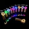 1020 LED Lamp Cork Shaped Bottle Stopper Light Glass Wine LED Copper Wire 100cm 200cm String Lights For Xmas Party Wedding Hallow6398975