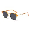 Óculos de sol 2021 Mulheres polarizadas Vintage Half Rim Sun Glasses Men Brand Retro Pink Sunglass Tons para UV4001217180