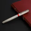 luxury quality JINHAO 75 classic Fountain Pen metal red Black titanium NIB Feather Arrow lattice Office school supplies Writing