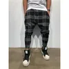 2020 Plaid Mens Casual Pantaloni Della Banda Piazza Stampato Pantaloni Della Tuta Pantaloni Stile Harem Mens Inverno Scacchiera Moda Maschile Streetwear258V