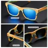 Kithdia Skateboard-Holz-Bambus-Sonnenbrille, polarisiert, für Damen und Herren, Markendesigner, Holz-Sonnenbrille, UV-Schutz-Linse S3834