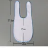 Sublimation Blank Baby Bib DIY Thermal Transfer Baby Burp Cloths Waterproof Bib Kid Product 5 Colors DHL Free Shipping