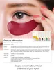 DHL Ücretsiz Lanbena 24 K Altın Göz Maskesi Kollajen Göz Yamalar Anti Karanlık Daire Şişlik Göz Çanta Nemlendirici Cilt Bakımı