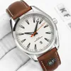 Fashion Leather Mens Mechanical Automatic Men 150M Movement Watch Folding Watches Clasp Wristwatches
