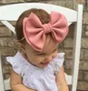 15 colors Cute Big Baby Girls Bow Hairband Toddler Kids Elastic HeadbandS Knotted Nylon Turban Head Wraps Bow-knot Hair Accessories M122