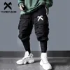 11 BYBB's Dark Odpinany Multi-Pocket Cargo Spodnie Mężczyźni Harajuku Hip Hop Streetwear Joggers Mężczyzna Elastyczna Talia Spodnie dresowe Techwear 200925