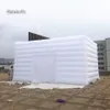 Éclairage extérieur gonflable cube tente 8 m de long personnalisé couverture jardin blanc pop up chapiteau structure maison pour publicité événement A246h