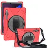 Odporna na wstrząsy Robot Case Wojskowy Ekstremalne Heavy Duty 360 Stopni Obrót Silikonowa Pokrywa dla iPad 10.2 9.7 11 Pro Samsung 12.4 Powierzchnia pro X