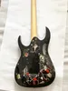 Skräddarsydd snabb SH JEM 77FP2 Floral Mönster Elektriska gitarrträd i Life Inlay Guitar Tremolo Bridge China Guitars3869107