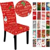Cadeira de Natal Covers Papai Noel Capa Snowman Elk Imprimir Jantar Chair Voltar Covers Xmas Início Banquete de Casamento decorações do Natal