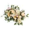 50cm DIY flower row Acanthosphere Rose Eucalyptus wedding decor flowers rose peony hydrangea plant mix flower arch artificial flower row