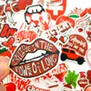 3sets 150pcs Red Small Fresh Castet Stickers Mobile Phone Mobile Cup Cup d'ordinateur Note livre d'établissements de graffitis imperméables